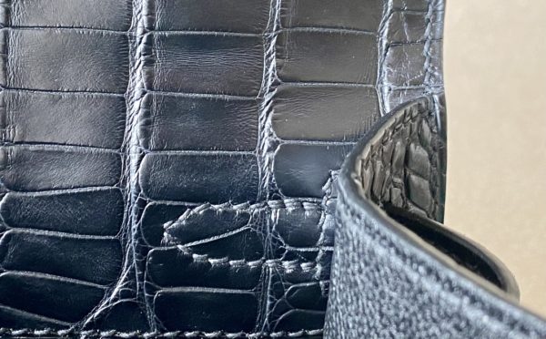 Kelly Pochette Alligator Nior (89) Palladium Hardware - Image 7
