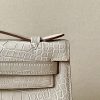 Kelly Pochette Alligator Beton (8L) Palladium Hardware - Image 10