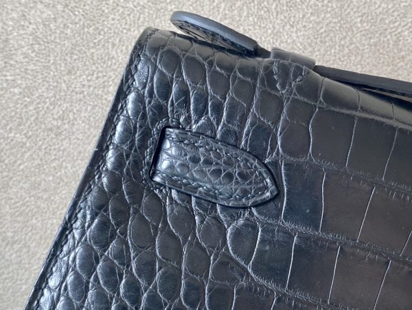 Kelly Pochette Alligator Nior (89) Gold Hardware - Image 7