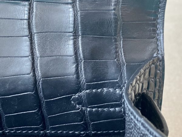 Kelly Pochette Alligator Nior (89) Gold Hardware - Image 8