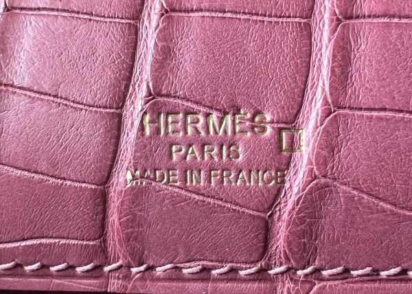Kelly Pochette Alligator Bois De Rose (G5) Gold Hardware - Image 7