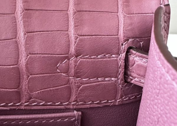 Kelly Pochette Alligator Bois De Rose (G5) Gold Hardware - Image 6