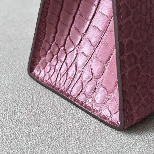 Kelly Pochette Alligator Bois De Rose (G5) Gold Hardware - Image 5