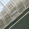 Kelly Pochette Alligator Gris Tourterelle (81) Palladium Hardware - Image 6