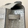 Kelly Pochette Alligator Gris Tourterelle (81) Palladium Hardware - Image 5
