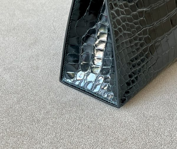 Kelly Pochette Alligator Vert Cypres (6O) Palladium Hardware - Image 4