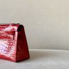 Kelly Pochette Alligator Braise (95) Palladium Hardware - Image 9