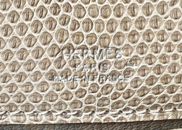 Kelly Pochette Lizard Ficelle (17) Palladium Hardware - Image 7