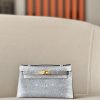 Kelly Pochette Lizard Ombre (1B) Gold Hardware