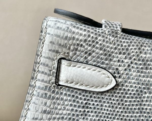 Kelly Pochette Lizard Ombre (1B) Gold Hardware - Image 9