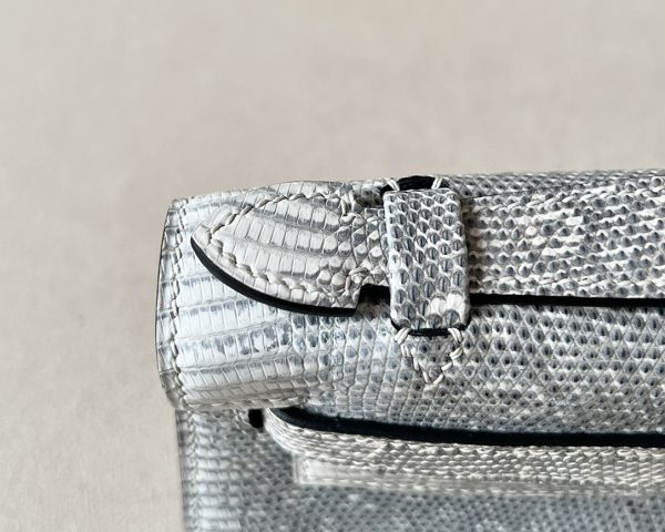 Kelly Pochette Lizard Ombre (1B) Gold Hardware - Image 5