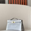 Kelly Pochette Lizard Ombre (1B) Gold Hardware - Image 3