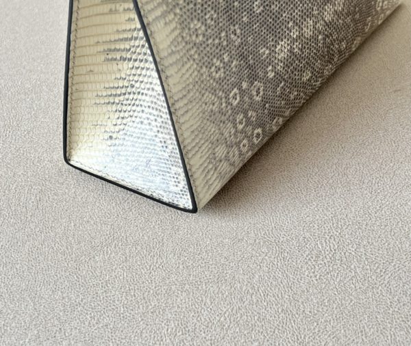 Kelly Pochette Lizard Ombre (1B) Palladium Hardware - Image 4