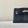 Kelly Pochette Lizard Nior (89) Palladium Hardware - Image 11