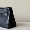 Kelly Pochette Lizard Nior (89) Palladium Hardware - Image 9