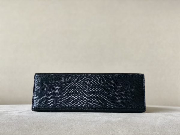 Kelly Pochette Lizard Nior (89) Palladium Hardware - Image 5