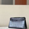 Kelly Pochette Lizard Nior (89) Palladium Hardware - Image 2