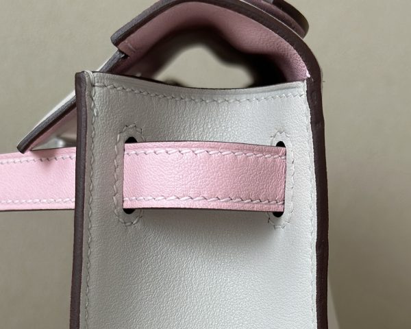 Kelly Pochette HSS Swift Beton(8L) And Rose Sakura(3Q)Palladium Hardware - Image 2