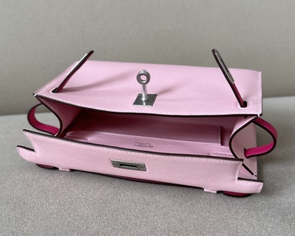 Kelly Pochette HSS Swift Rose Sakura(3Q) And Rose Extreme(I6)Palladium Hardware - Image 7