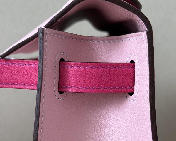Kelly Pochette HSS Swift Rose Sakura(3Q) And Rose Extreme(I6)Palladium Hardware - Image 6