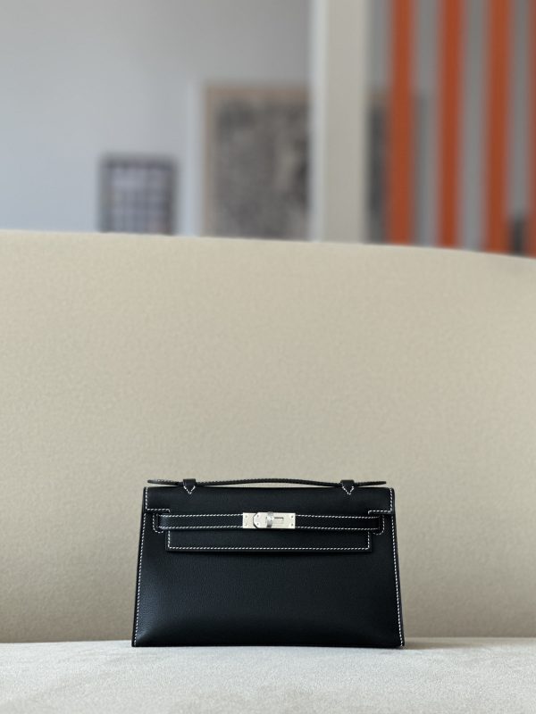 Kelly Pochette HSS Swift Nior(89) And Jaune D¡¯Or(9V)Palladium Hardware