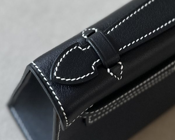 Kelly Pochette HSS Swift Nior(89) And Jaune D¡¯Or(9V)Palladium Hardware - Image 9