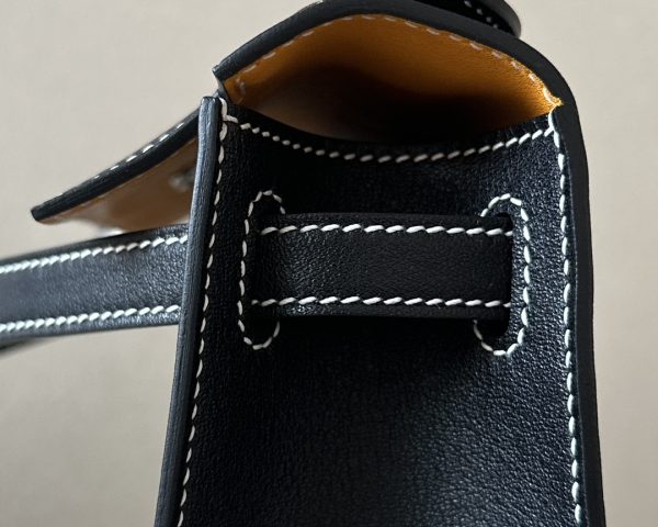 Kelly Pochette HSS Swift Nior(89) And Jaune D¡¯Or(9V)Palladium Hardware - Image 7