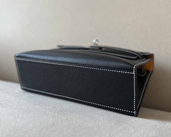 Kelly Pochette HSS Swift Nior(89) And Jaune D¡¯Or(9V)Palladium Hardware - Image 6