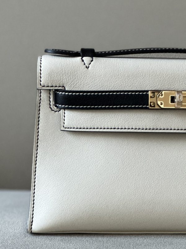 Kelly Pochette HSS Swift Nata(I2) And Nior(89)Gold Hardware - Image 10