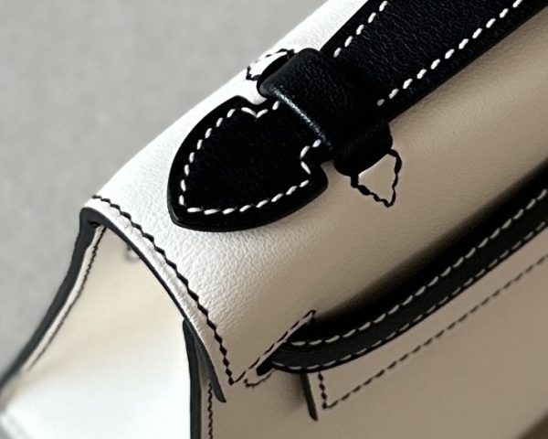 Kelly Pochette HSS Swift Nata(I2) And Nior(89)Palladium Hardware - Image 9
