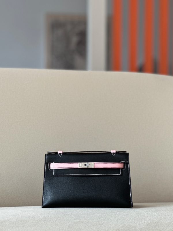 Kelly Pochette HSS Swift Nior(89) And Rose Sakura(3Q)Palladium Hardware