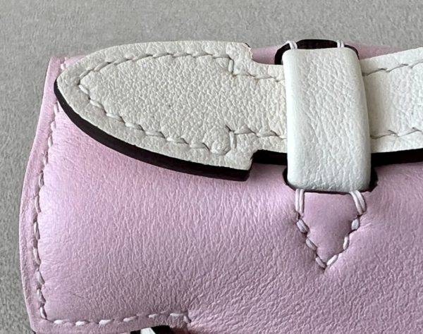 Kelly Pochette HSS Swift Rose Sakura(3Q) And Nata(I2)Gold Hardware - Image 10