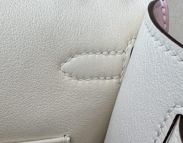 Kelly Pochette HSS Swift Rose Sakura(3Q) And Nata(I2)Gold Hardware - Image 7