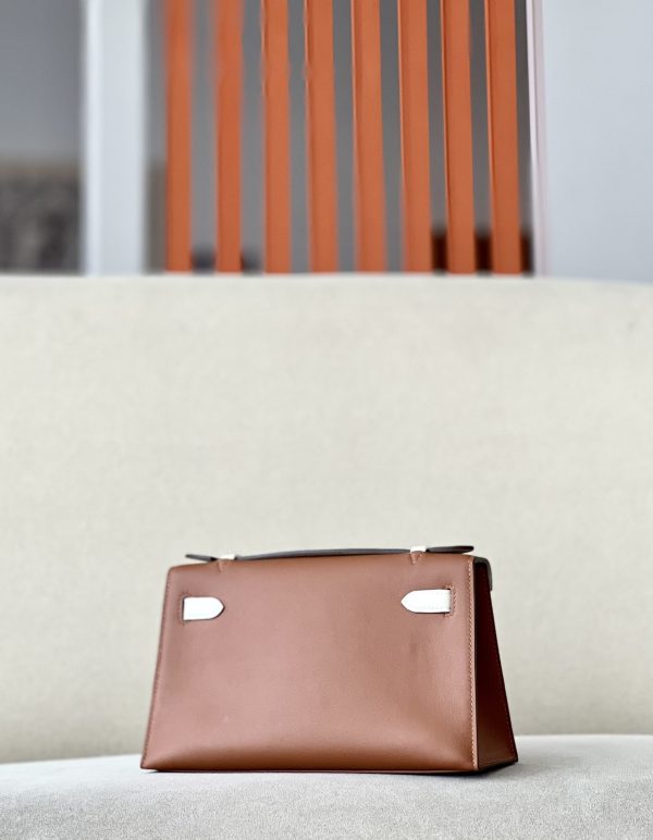 Kelly Pochette HSS Swift Gold(37) And Craie(10)Gold Hardware - Image 2