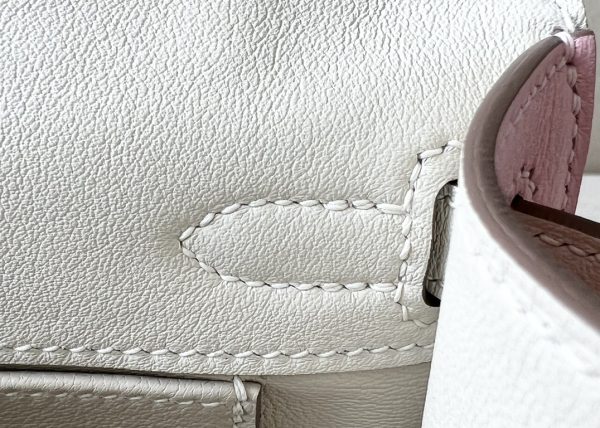 Kelly Pochette HSS Swift Rose Sakura(3Q) And Nata(I2)Palladium Hardware - Image 5