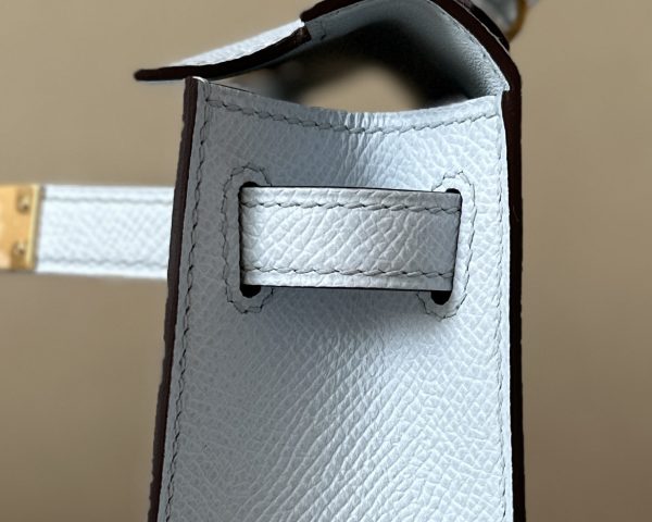 Kelly Mini Epsom Blue Brume (T0) Gold Hardware - Image 5