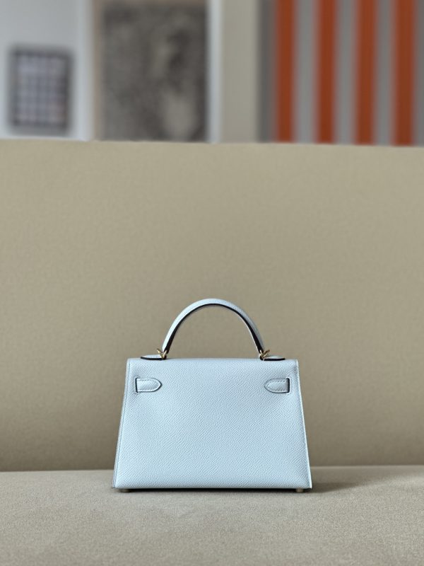 Kelly Mini Epsom Blue Brume (T0) Gold Hardware - Image 3