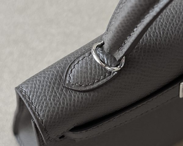 Kelly Mini Epsom Etain (8F) Palladium Hardware - Image 9