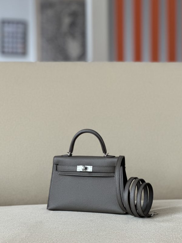 Kelly Mini Epsom Etain (8F) Palladium Hardware - Image 2