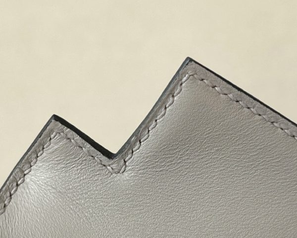 Kelly Mini Epsom Gris Asphalte (M8) Palladium Hardware - Image 6