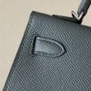 Kelly Mini Epsom Vert Amande (63) Palladium Hardware - Image 8