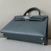 Kelly Mini Epsom Vert Amande (63) Palladium Hardware - Image 7