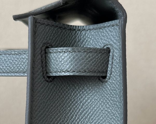 Kelly Mini Epsom Vert Amande (63) Gold Hardware - Image 6