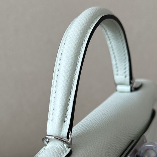 Kelly Mini Epsom Vert Fizz (0S) Palladium Hardware - Image 10