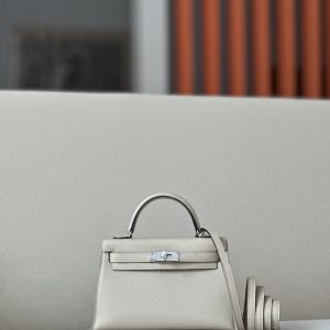 Kelly Mini Epsom Trench (S2) Palladium Hardware