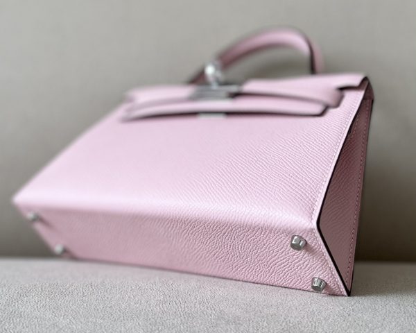 Kelly Mini Epsom Rose Sakura (3Q) Palladium Hardware - Image 8