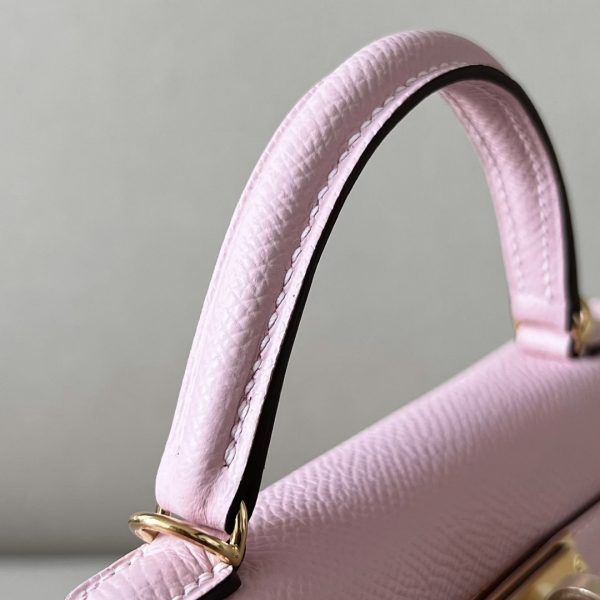 Kelly Mini Epsom Rose Sakura (3Q) Gold Hardware - Image 10
