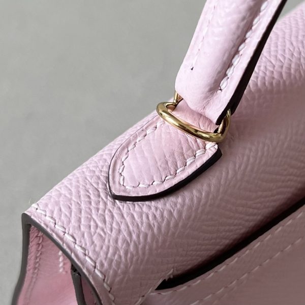 Kelly Mini Epsom Rose Sakura (3Q) Gold Hardware - Image 7