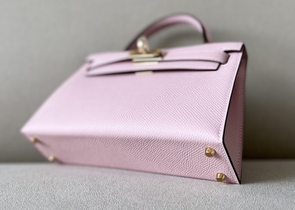 Kelly Mini Epsom Rose Sakura (3Q) Gold Hardware - Image 4
