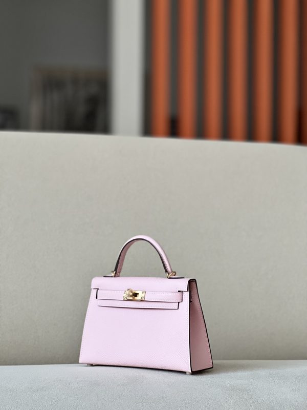 Kelly Mini Epsom Rose Sakura (3Q) Gold Hardware - Image 2